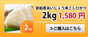 岩船あいじょう米こしひかり2kg